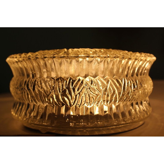 Image 1 of Vintage glazen plafond- of wandlamp, Italië, jaren 1960