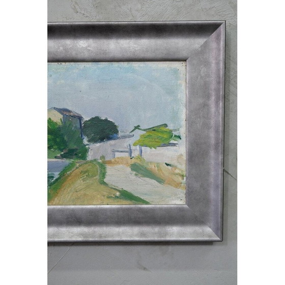 Image 1 of Zweeds impressionistisch schilderij van Brita Af Klercker, 1952