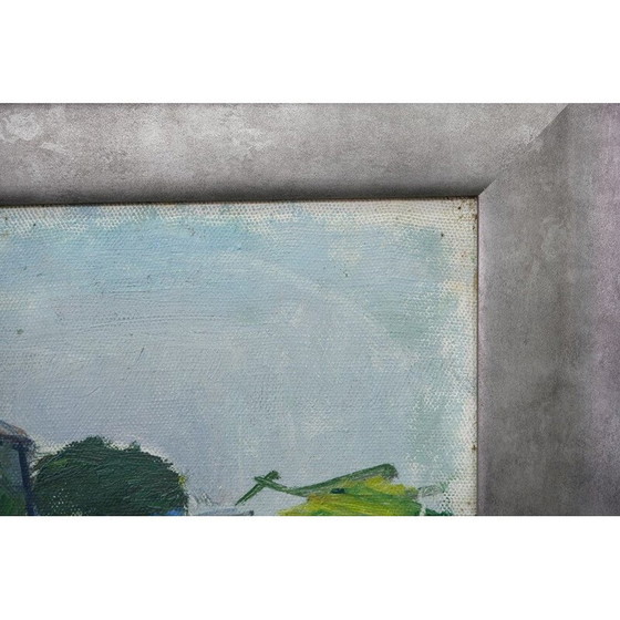 Image 1 of Zweeds impressionistisch schilderij van Brita Af Klercker, 1952