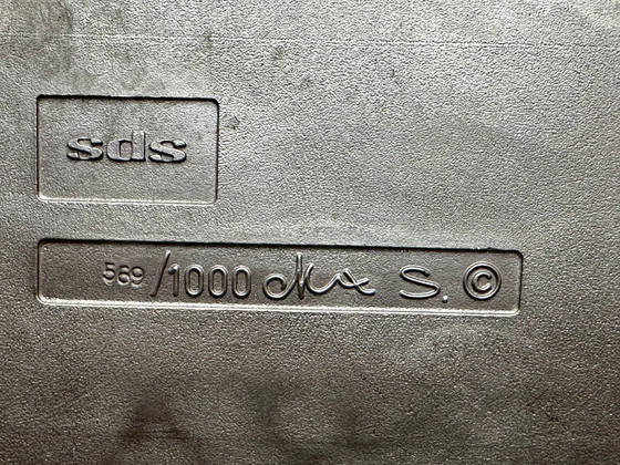 Image 1 of Vintage beeldhouwwerk - Asbak - Max Seidenfaden - Sds - Alumium & Staal - 1975