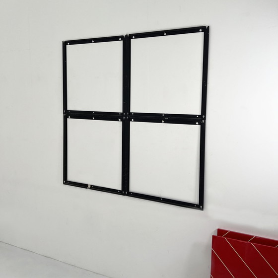 Image 1 of Modulaire gestreepte spiegel, kapstok en plank Entree Ensemble, 1980S