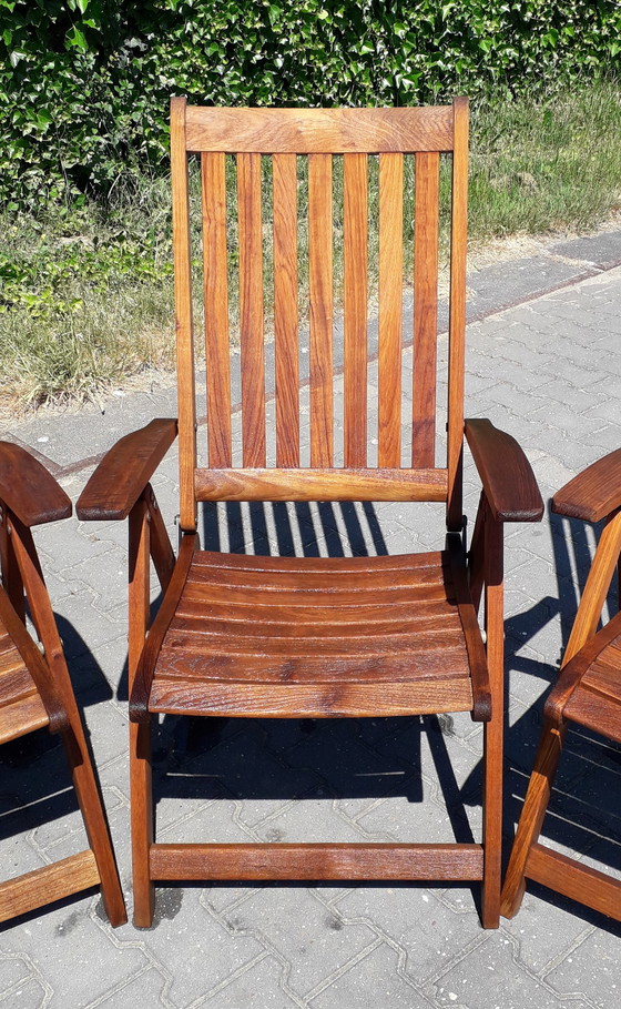 Image 1 of 4 Teak and Garden Ocean Recliners, inklapbaar