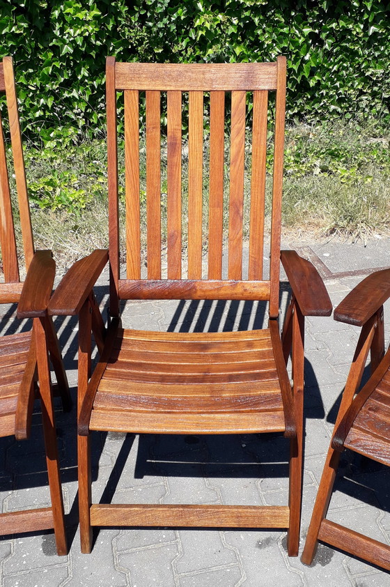 Image 1 of 4 Teak and Garden Ocean Recliners, inklapbaar