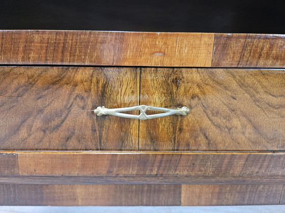 Image 1 of Art Decò Briar Console Met Spiegel