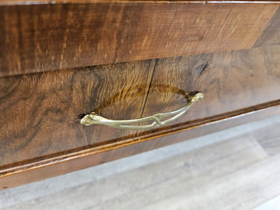 Image 1 of Art Decò Briar Console Met Spiegel