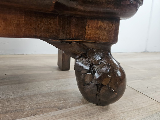 Image 1 of Art Decò Briar Console Met Spiegel