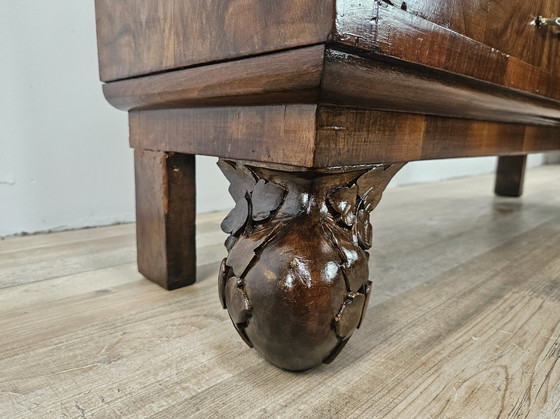 Image 1 of Art Decò Briar Console Met Spiegel