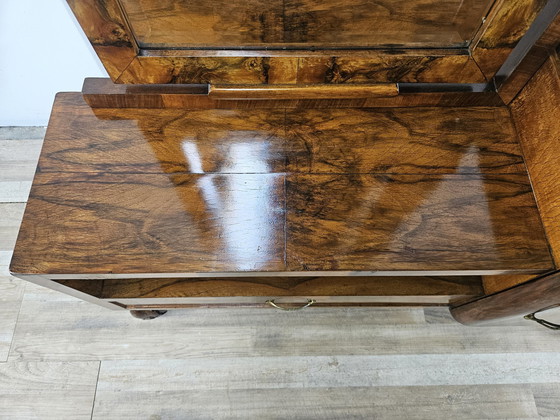 Image 1 of Art Decò Briar Console Met Spiegel