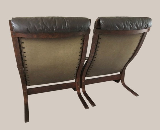 Image 1 of Twee Siesta fauteuils van Ingmar Relling voor Westnofa Noorwegen 1960