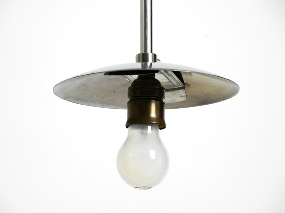 Image 1 of Mid Century Modernistische XL Wagenfeld glazen hanglamp Düren