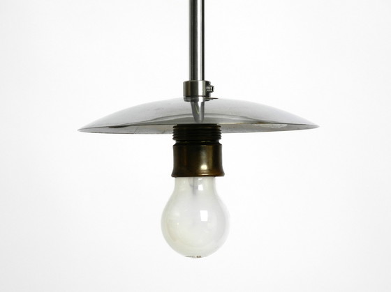 Image 1 of Mid Century Modernistische XL Wagenfeld glazen hanglamp Düren