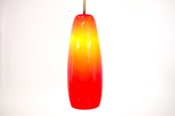 Image 1 of Vintage rode opaline lamp