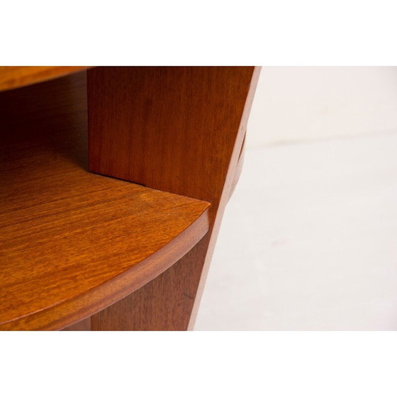 Image 1 of Vintage satijnhouten tafel