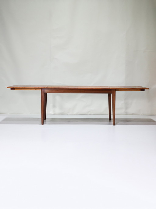 Eettafel Uitschuifbaar Deens Design Vintage Teak