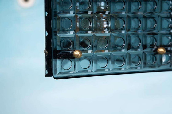 Image 1 of Midmod 3hoek hanglamp glas, smoked glass Kronobergs pendant