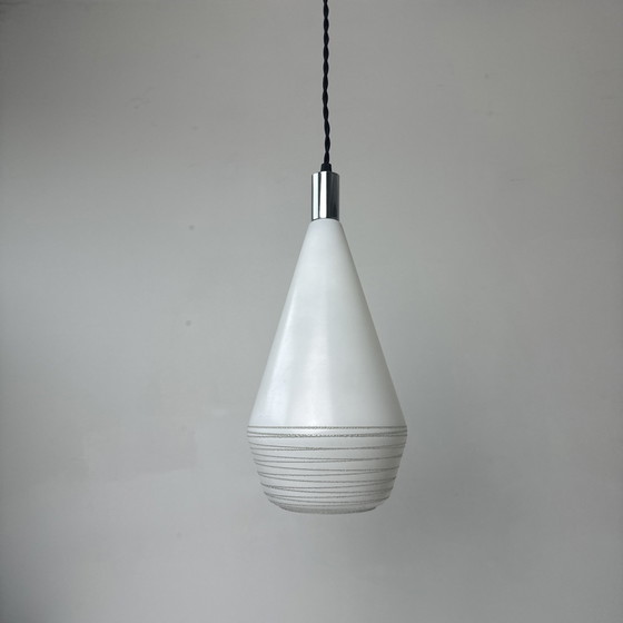 Image 1 of Vintage glazen hanglamp 1970