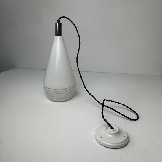 Image 1 of Vintage glazen hanglamp 1970