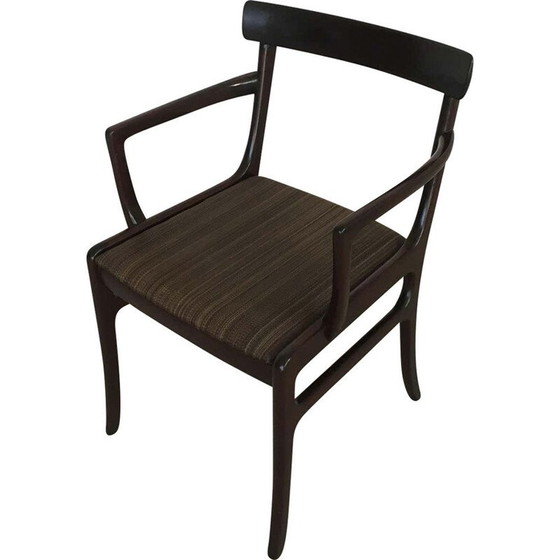 Image 1 of Vintage mahoniehouten fauteuil door Ole Wanscher voor Poul Jeppesen Furniture, 1960
