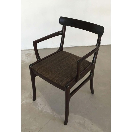Image 1 of Vintage mahoniehouten fauteuil door Ole Wanscher voor Poul Jeppesen Furniture, 1960