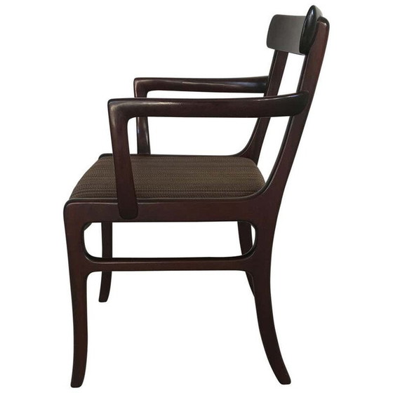 Image 1 of Vintage mahoniehouten fauteuil door Ole Wanscher voor Poul Jeppesen Furniture, 1960