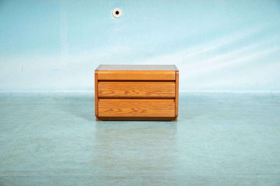 Image 1 of Minimalist Moser nacht/ladekast eiken, space age chest oak