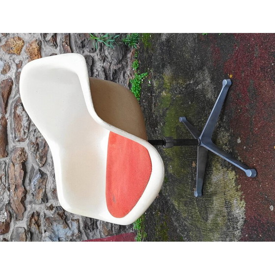 Image 1 of Vintage fiberglas bureaustoel van Charles en Ray Eames voor Herman Miller, 1960