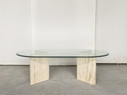 Travertine coffeetable