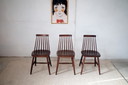 3x vintage stoelen stijl sportstoelen