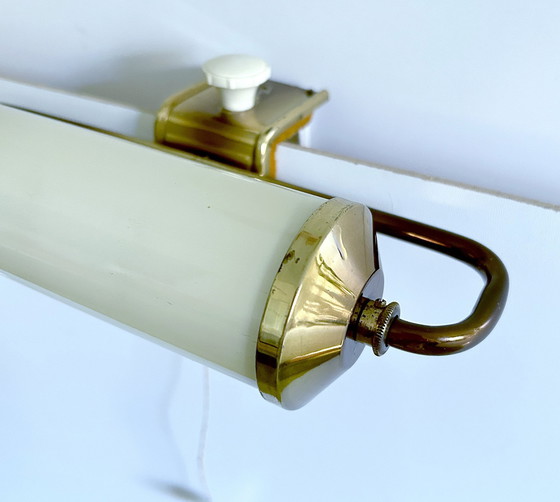 Image 1 of 2X Art Deco Glazen Leeslampen