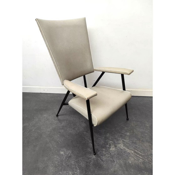 Image 1 of Vintage hoge fauteuil van Colette Gueden, 1950