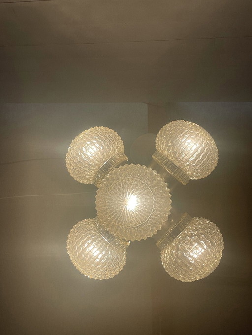 Vintage Spoetnik-plafondlamp van Kamenicky Senov