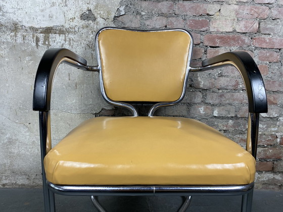 Image 1 of Vintage stalen fauteuil