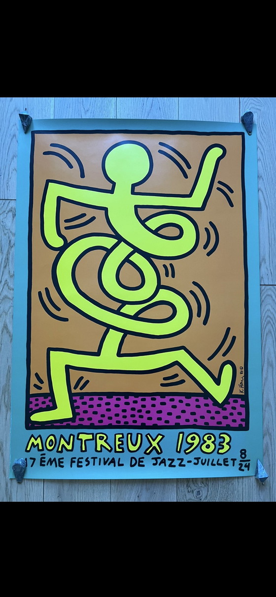 Image 1 of Keith Haring Montreux Jazz Festival Poster Streetart Banksy Warhol Basquiat