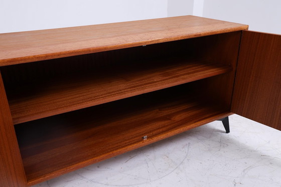 Image 1 of Vintage teak buffetkast 60s | Mid Century kast opbergruimte retro hout