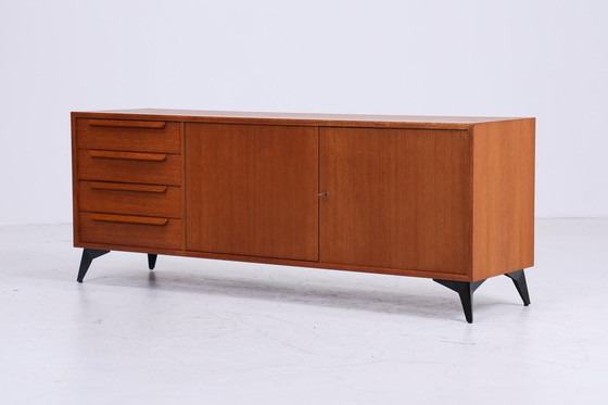 Image 1 of Vintage teak buffetkast 60s | Mid Century kast opbergruimte retro hout