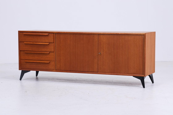 Image 1 of Vintage teak buffetkast 60s | Mid Century kast opbergruimte retro hout