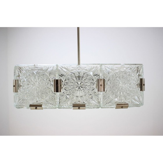 Image 1 of Vintage glazen ophanging door Kamenicky Šenov, Tsjecho-Slowakije