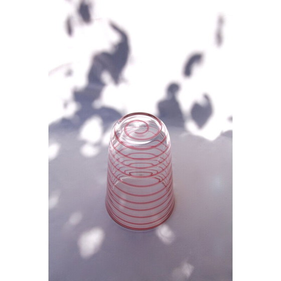 Image 1 of Vintage ChupaChups roze vaas uit Murano Italië 1970