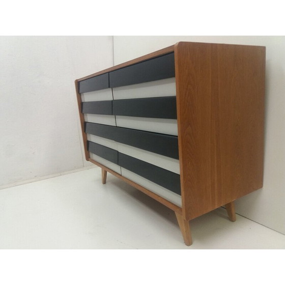 Image 1 of Vintage ladekast van houtfineer door Jiří Jiroutek, Tsjecho-Slowakije 1960