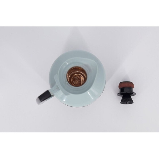 Image 1 of Vintage blauwe thermosfles van G. Rosendahl voor Falkenberg 1960