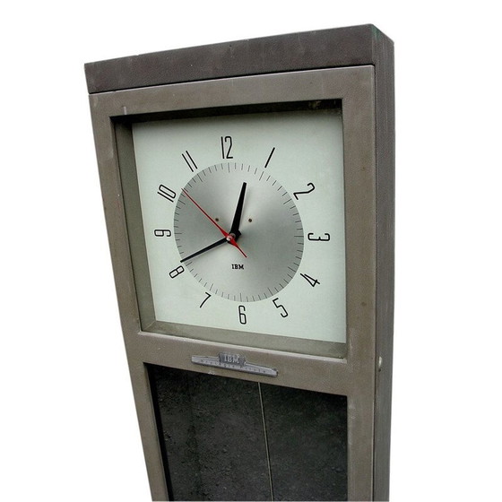 Image 1 of Vintage Ibm long clock master elektromechanische klok, 1960