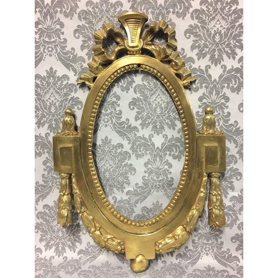 Image 1 of Vintage ovaal frame in massief verguld brons