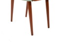 Deense teakhouten poef uit het midden van de eeuw