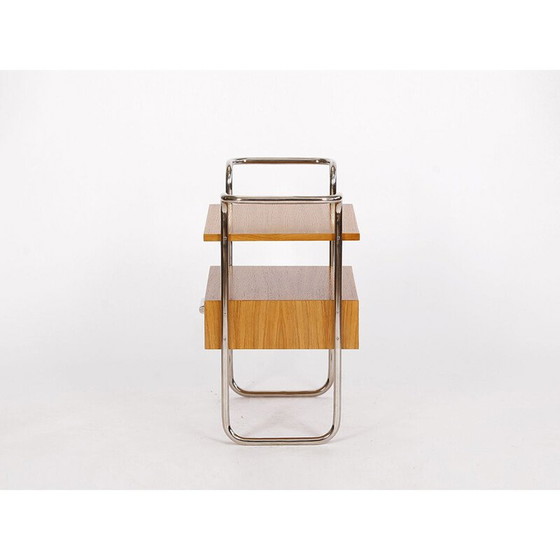 Image 1 of Vintage moderne bijzettafel van stalen buizen