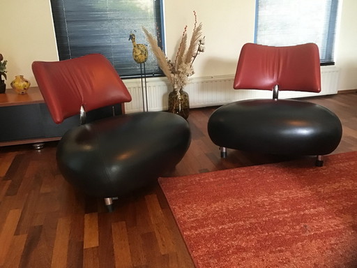 2x Leolux Pallone Stoelen