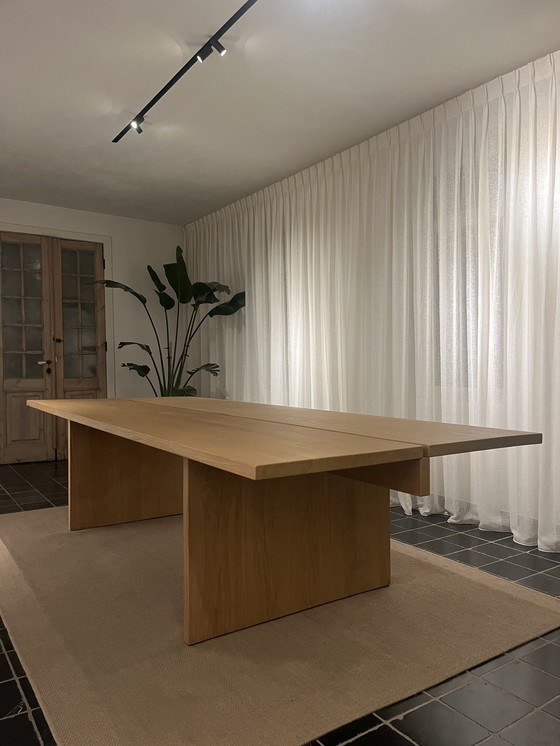 Image 1 of Massieve Eiken Eettafel, Modern Strak Design