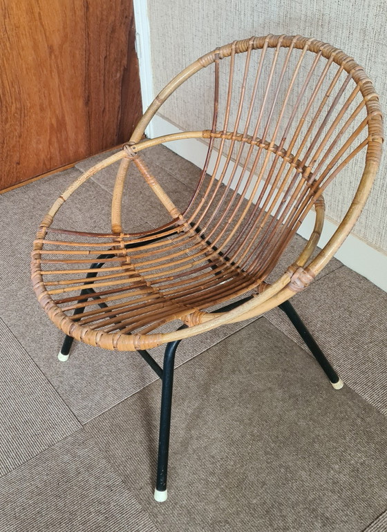 Image 1 of Vintage Rotan Stoeltje