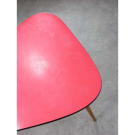 Image 1 of Vintage rode ovale tafel, Italië