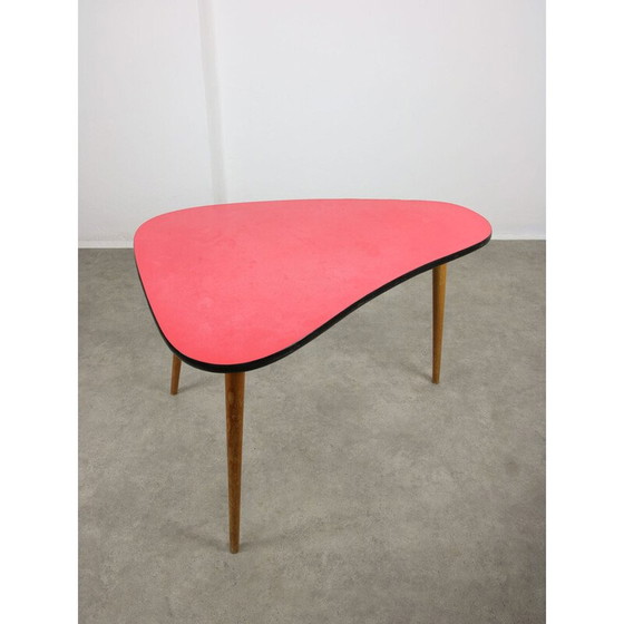 Image 1 of Vintage rode ovale tafel, Italië