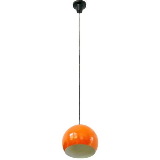 Image 1 of Space age eyeball hanglampje GEPO oranje 1970's